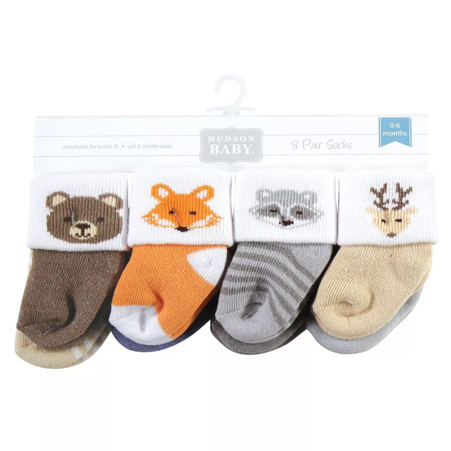 

Носки Hudson Baby Infant Boy для новорожденных и махровые носки, Woodland Hudson Baby