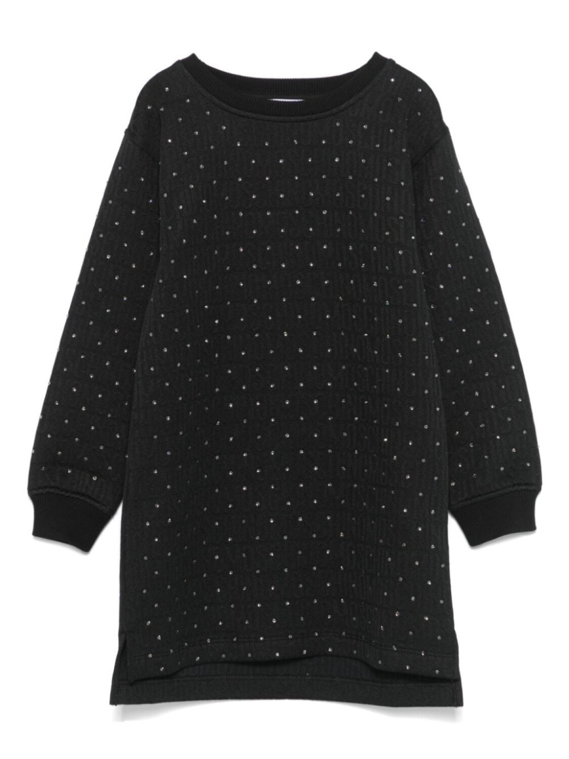 

Moschino Kids платье со стразами, черный