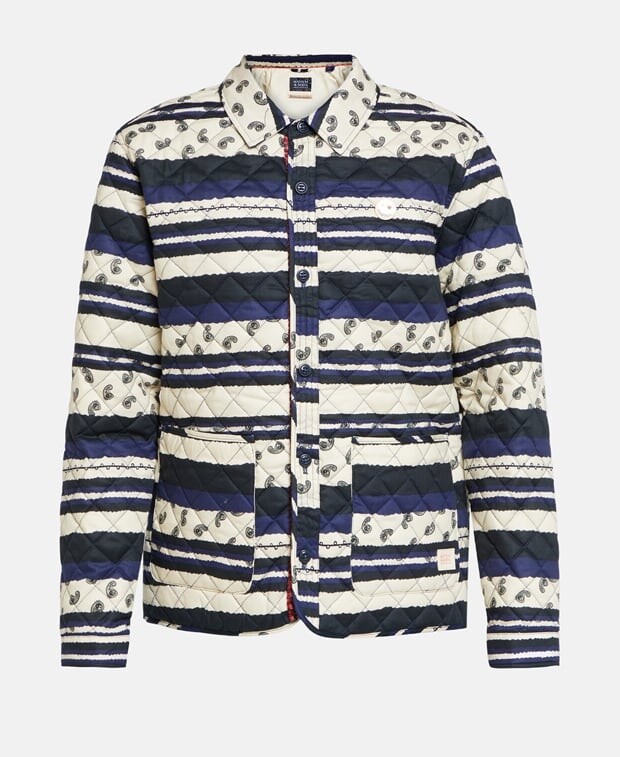 

Стеганая куртка Scotch & Soda, темно-синий