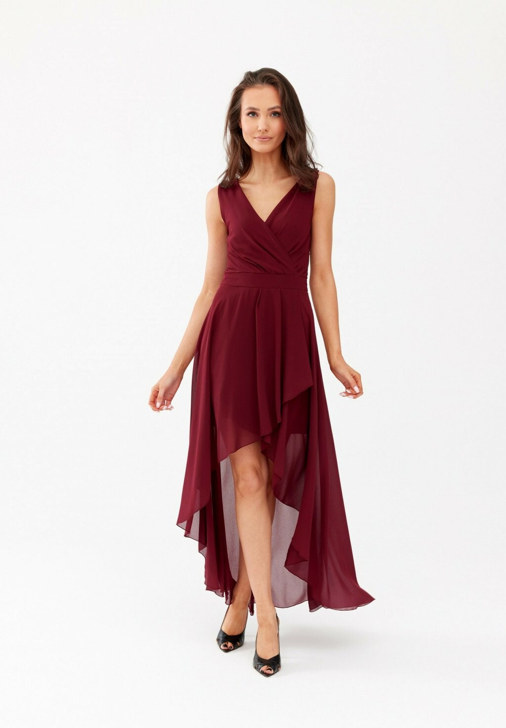 

Длинное платье Roco Fashion, бордовый