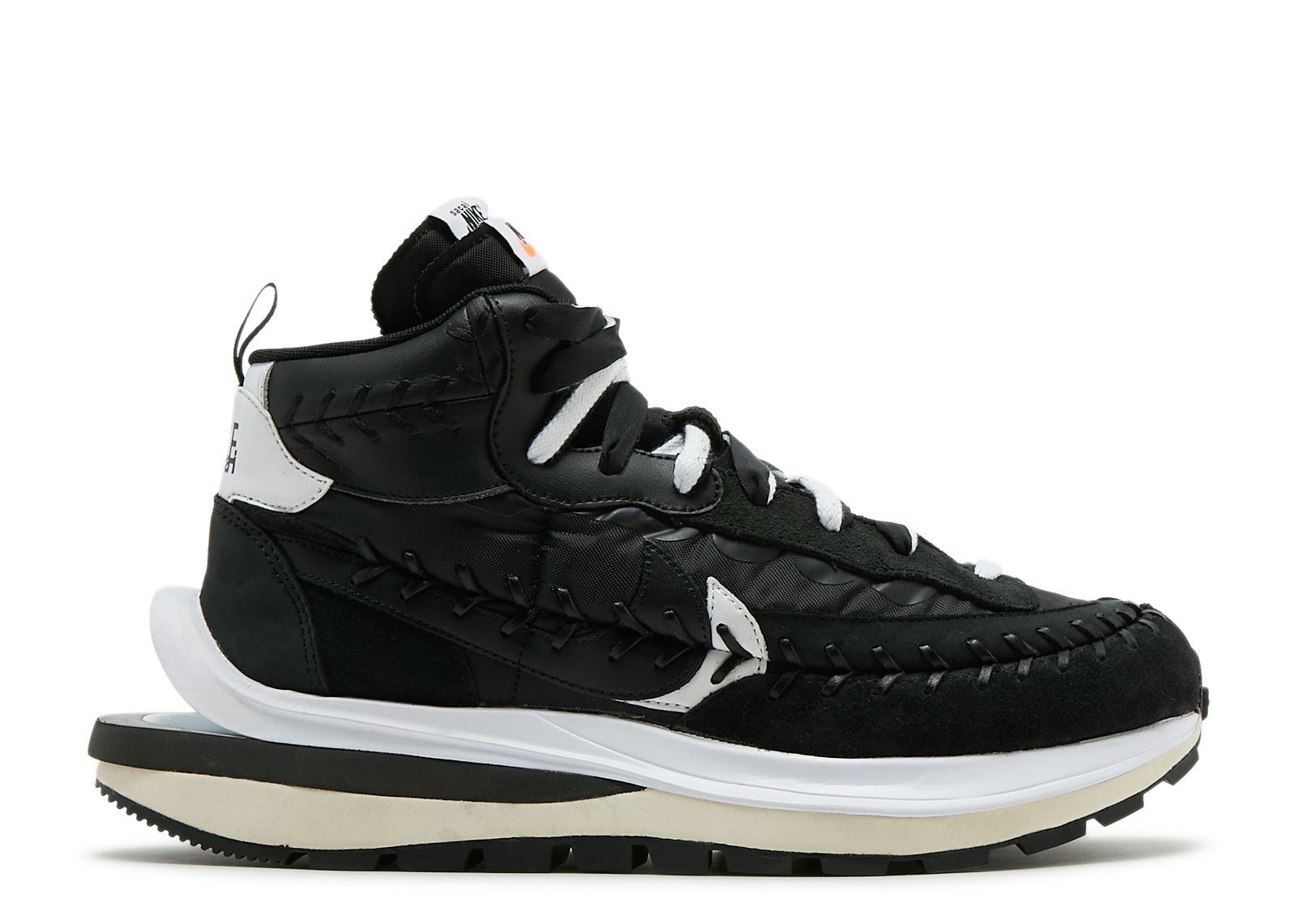 Кроссовки Nike Sacai X Jean Paul Gaultier X Vaporwaffle 'Black', черный