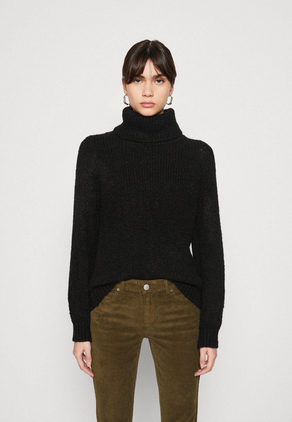 

Свитшот JDY JDYDINEA SOLID ROLLNECK, черный