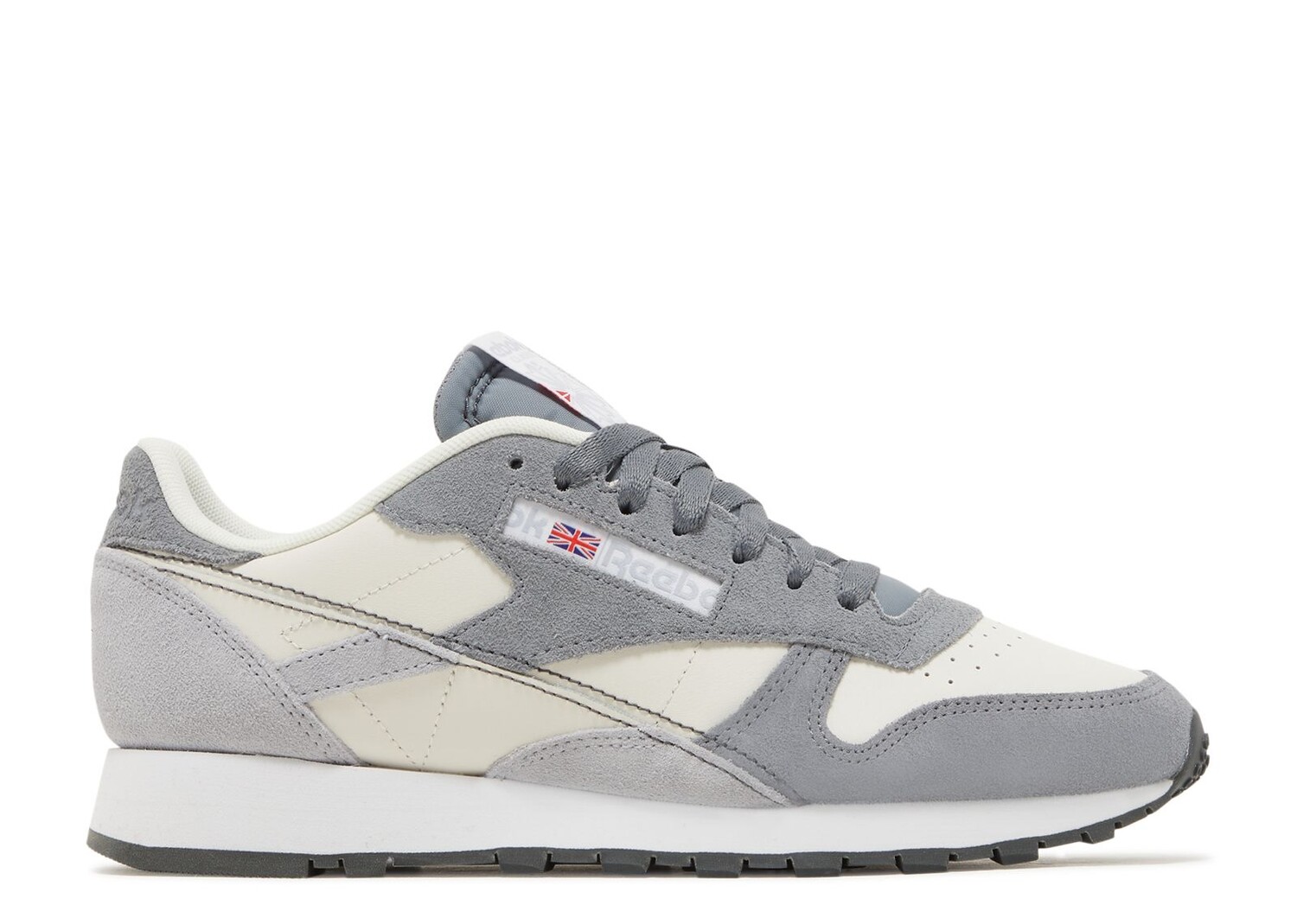 Кроссовки Reebok Classic Leather 'Grey Chalk', серый кроссовки reebok classic zapatillas chalk chalk seaside grey