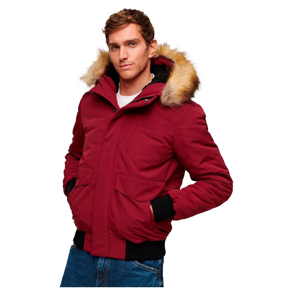 Пуховик Superdry Everest, красный