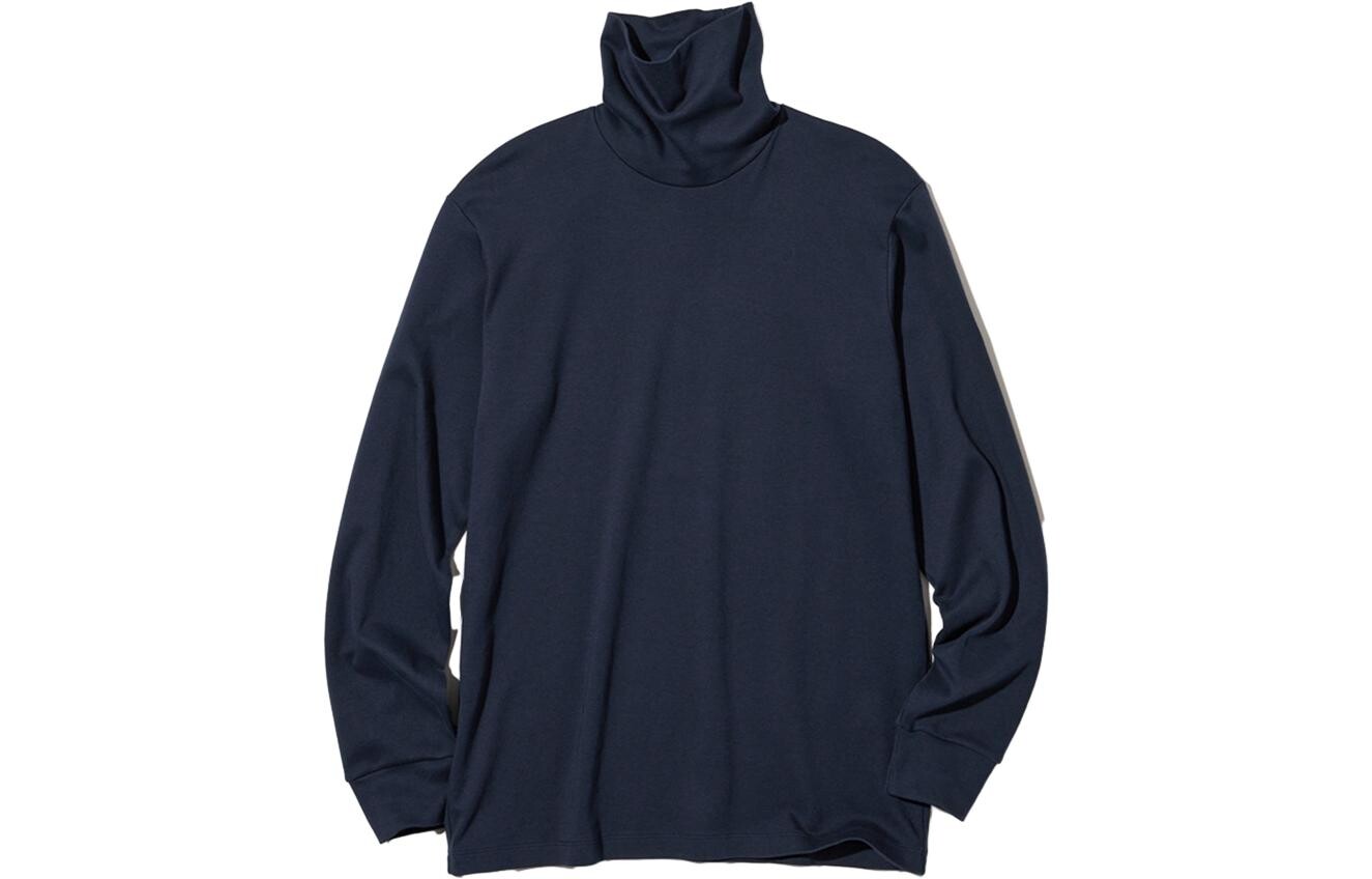 

Футболка унисекс темно-синяя Uniqlo, темно-синий