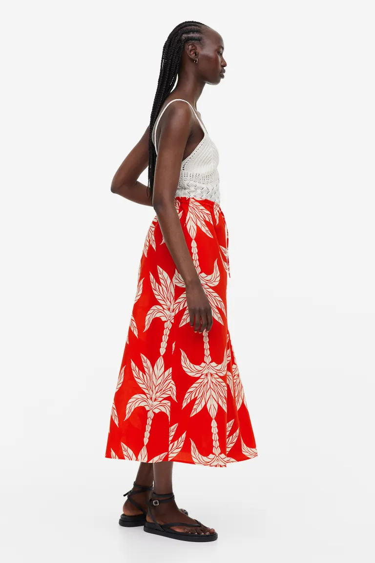 

Юбка-клеш H&M, красный