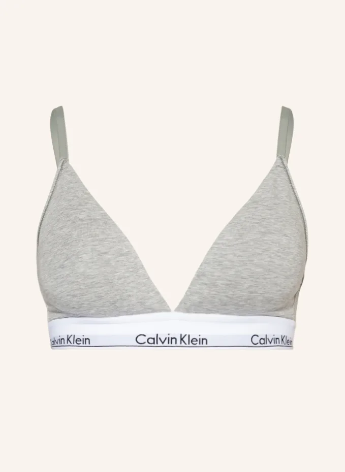 

Бюстгальтер с треугольными чашками modern cotton Calvin Klein, серый