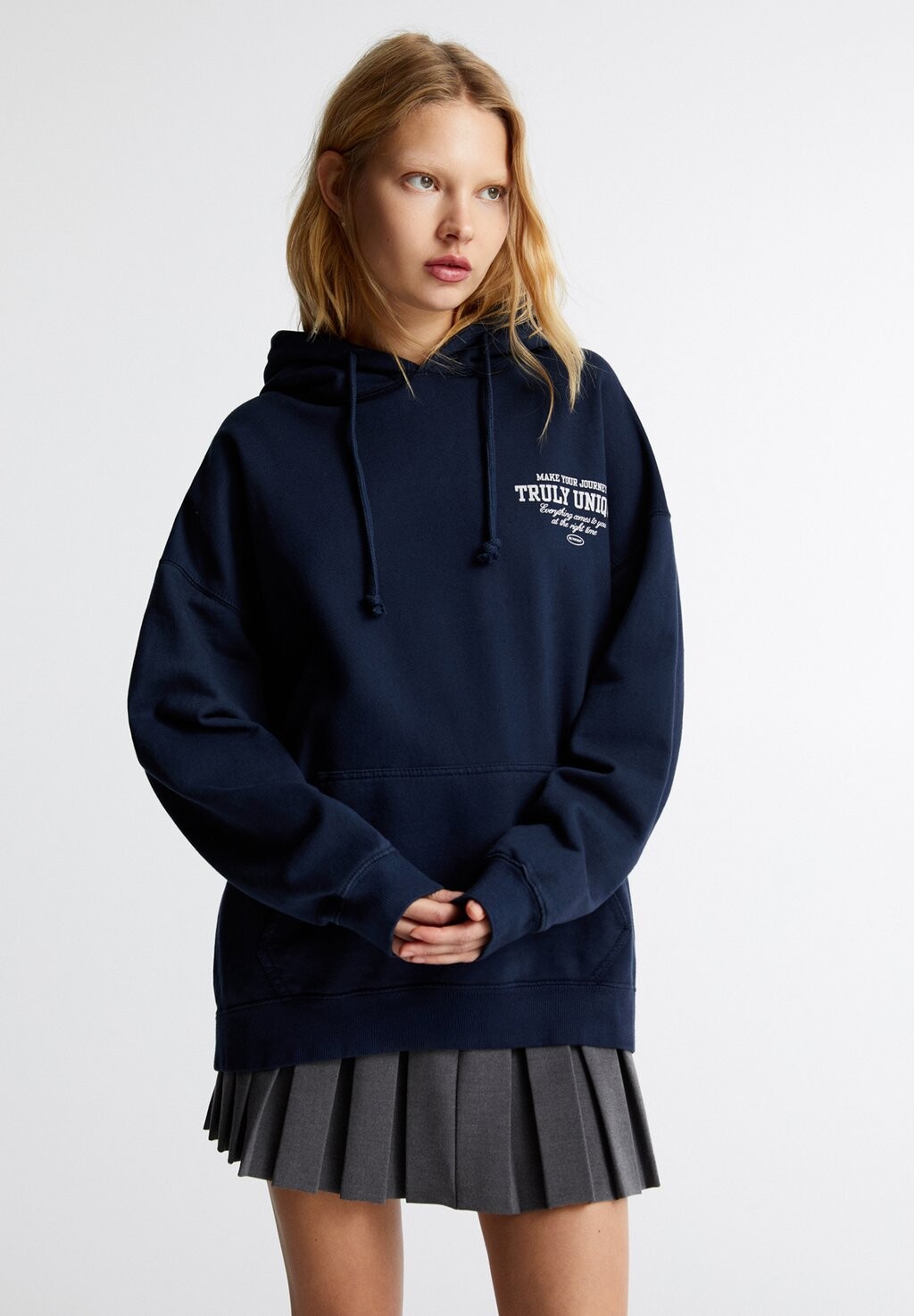 

Толстовка PULL&BEAR, цвет dark blue