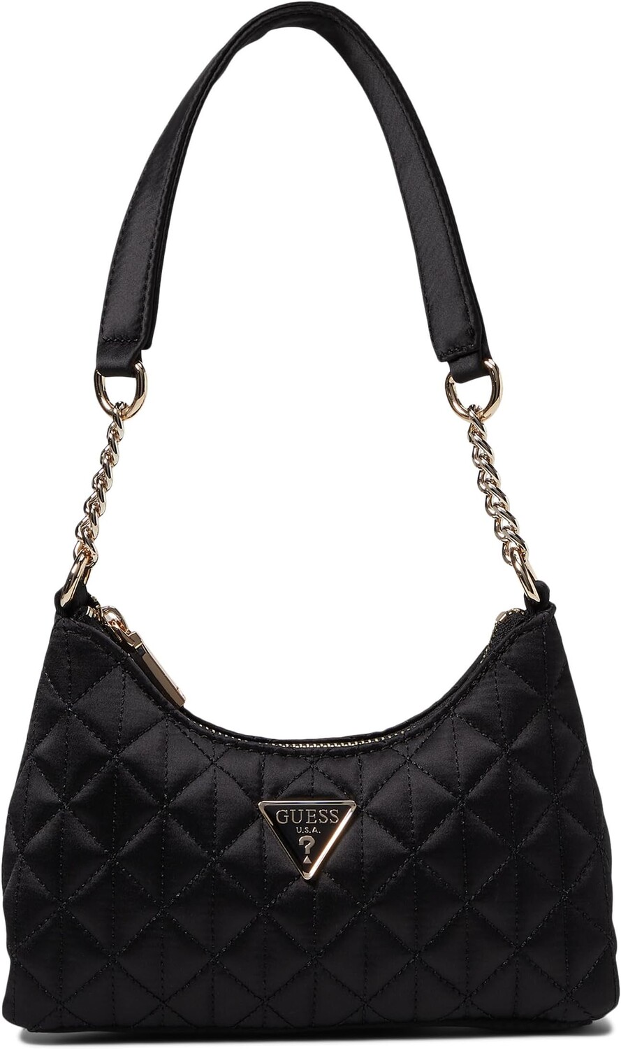 

Сумка Velina Mini Top Zip Shoulder GUESS, черный