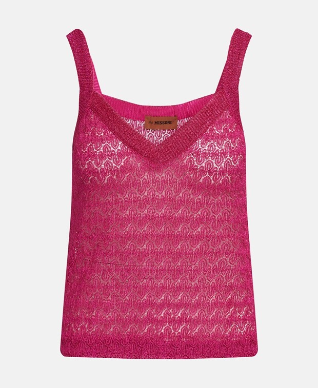 

Вязаный топ Missoni, пурпурный