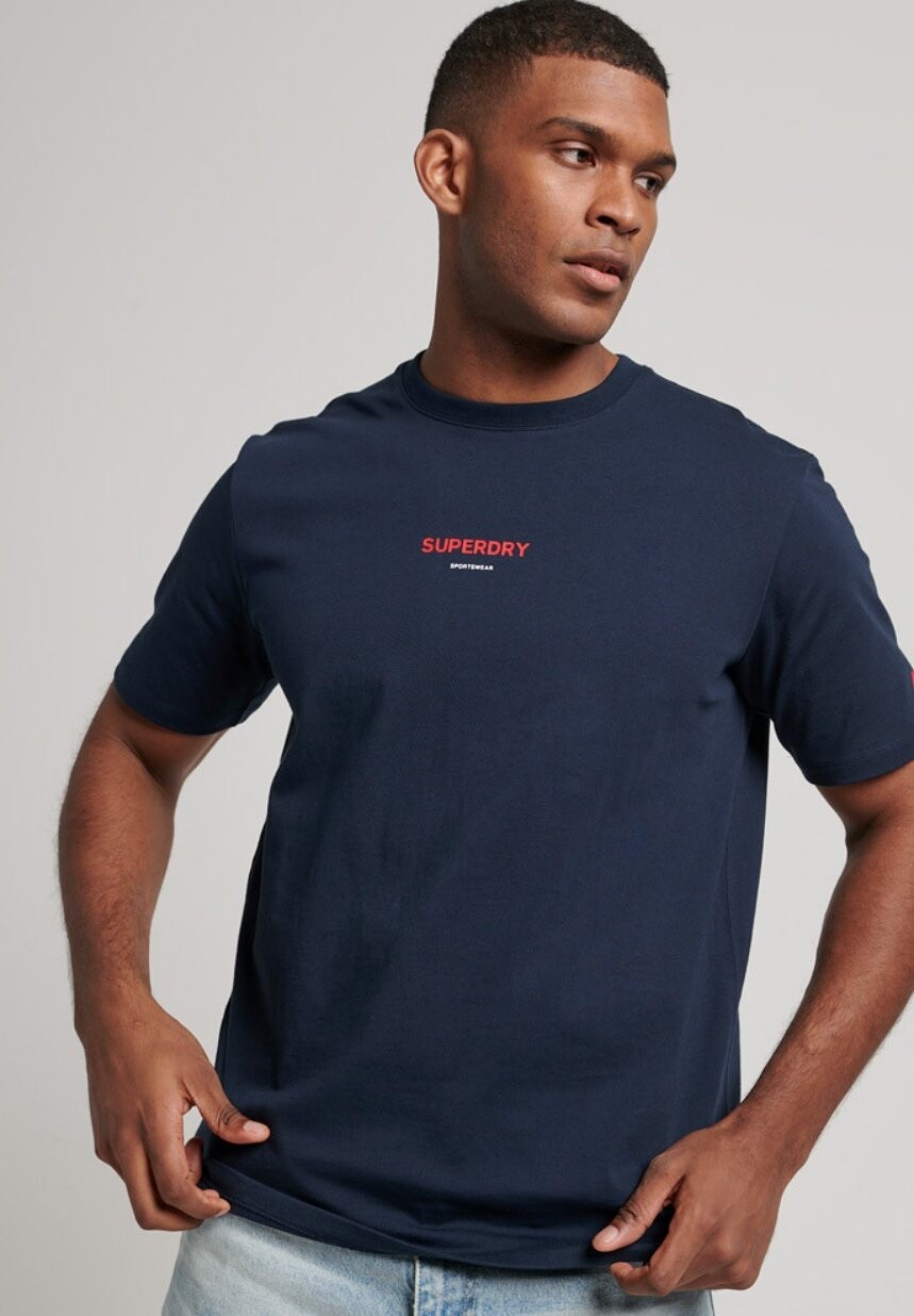 

Футболка с принтом Superdry, синий