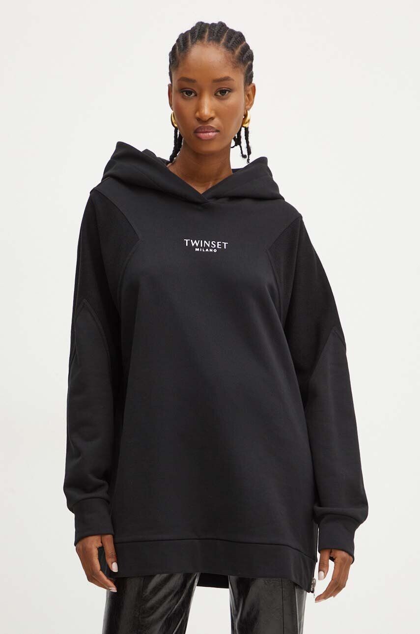

Толстовка Twinset из хлопка, черный