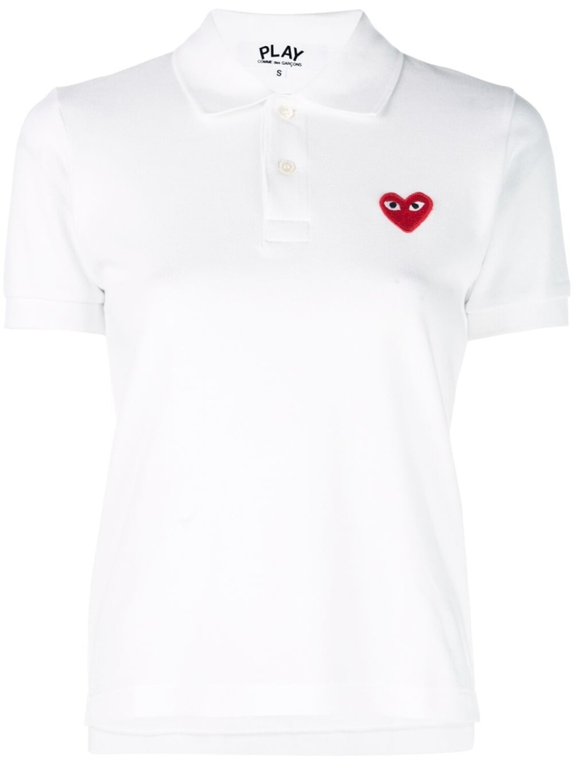 

Comme Des Garçons Play рубашка-поло с логотипом heart, белый
