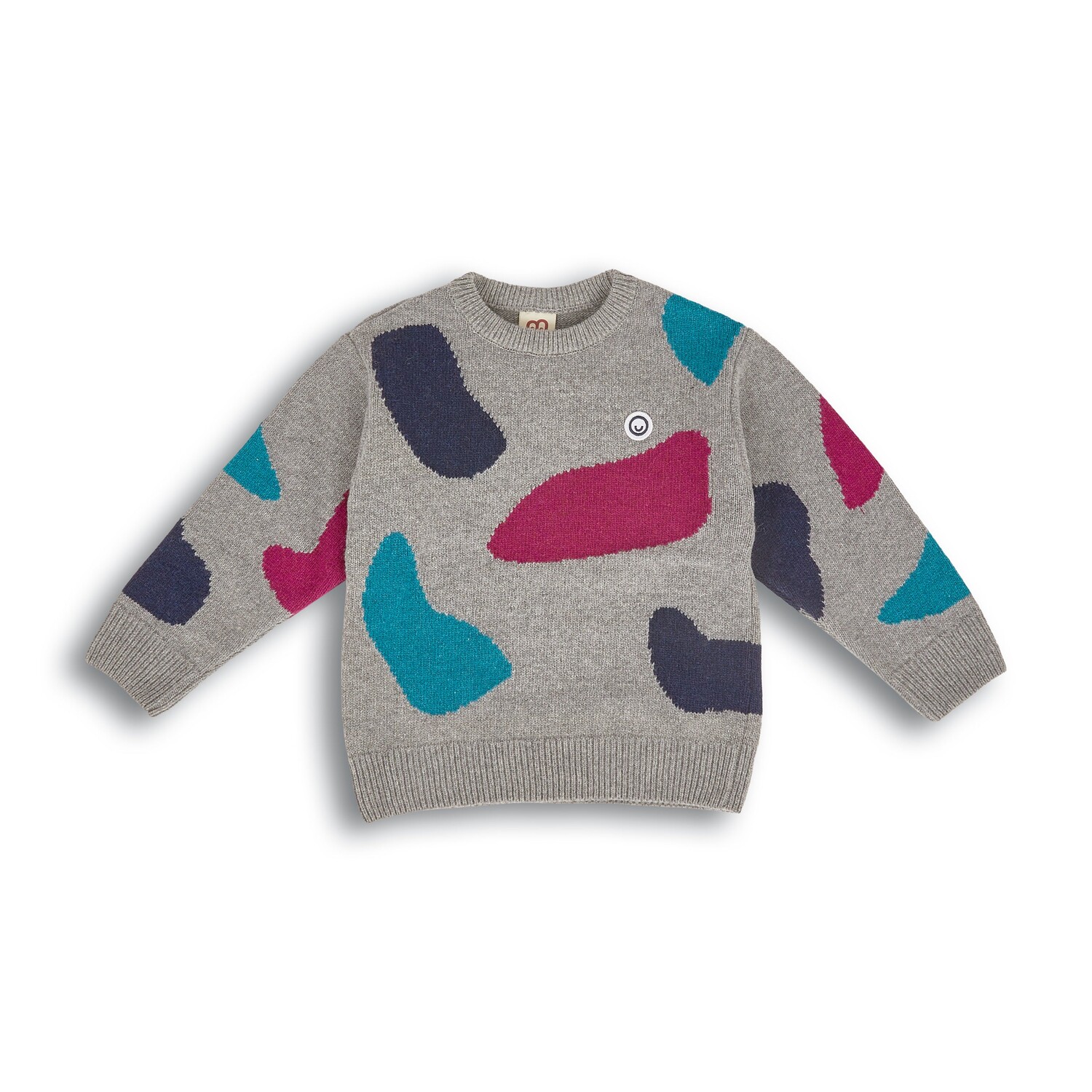 

Пуловер MANITOBER Pattern Strick, цвет Gray/Navy/Petrol/Fuchsia