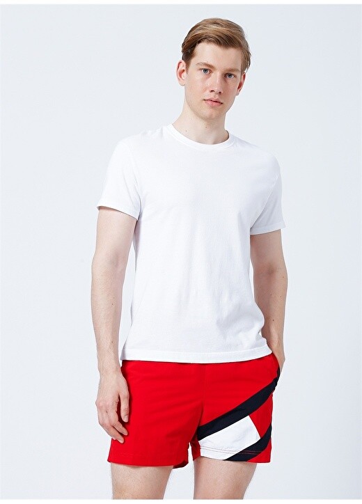 

Красный мужской купальник с шортами и нормальной талией Tommy Hilfiger