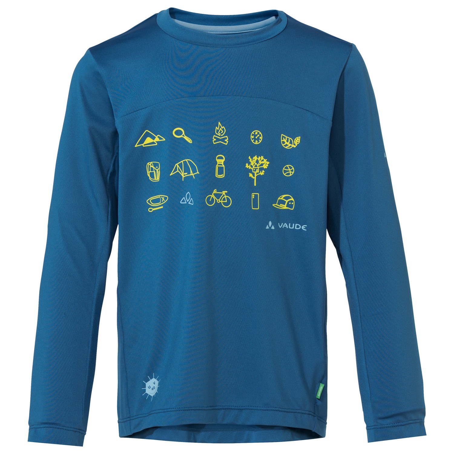 Функциональная рубашка Vaude Kid's Solaro L/S T Shirt II, цвет Ultramarine