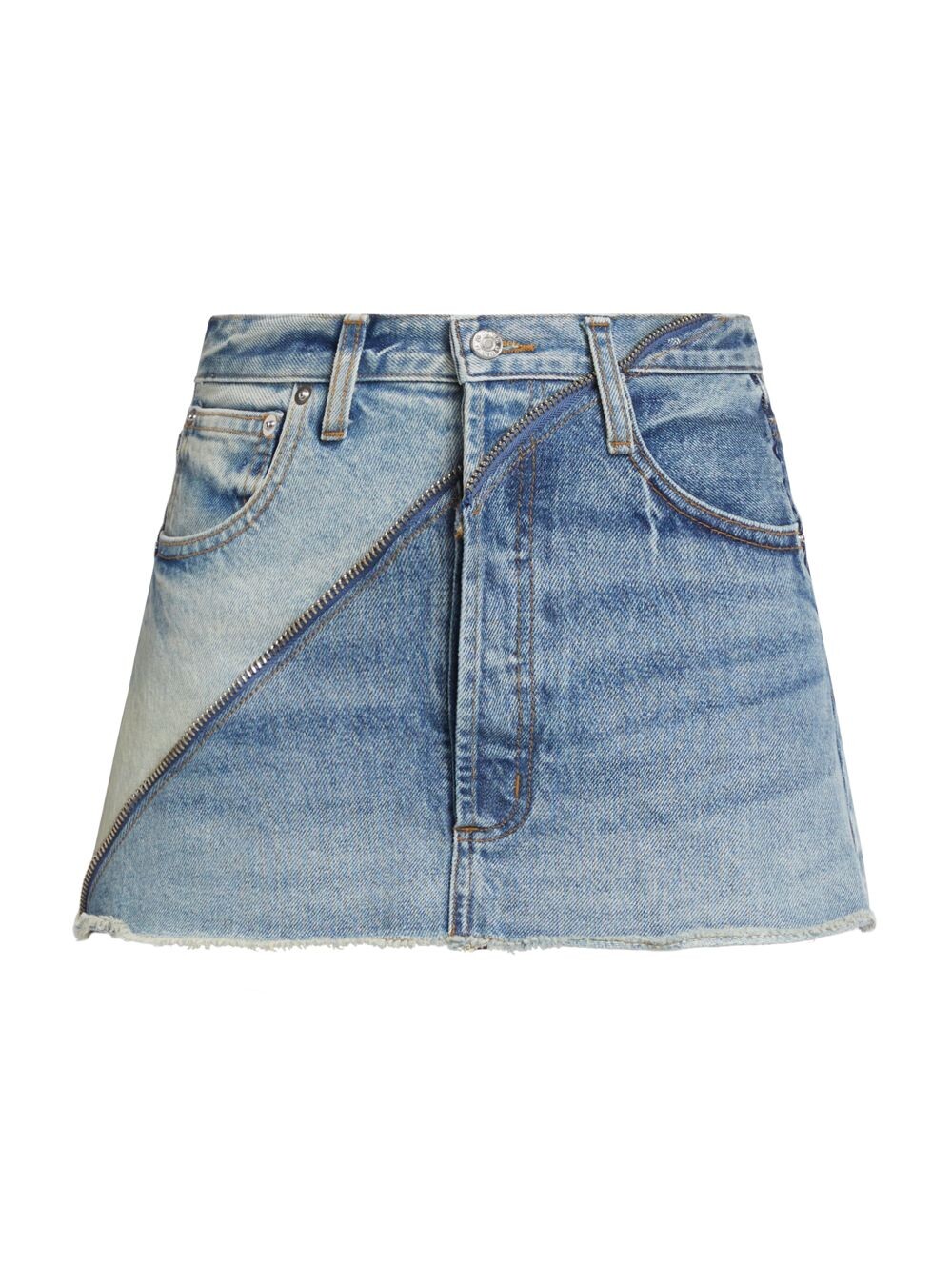 

Джинсовая мини-юбка Gemini в технике пэчворк EB Denim