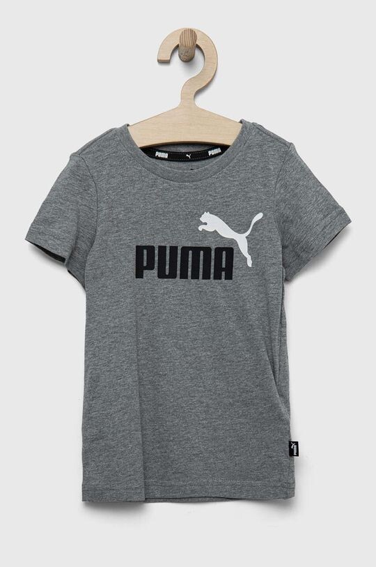 

Детская хлопковая футболка ESS+ 2 с логотипом Tee B Puma, серый