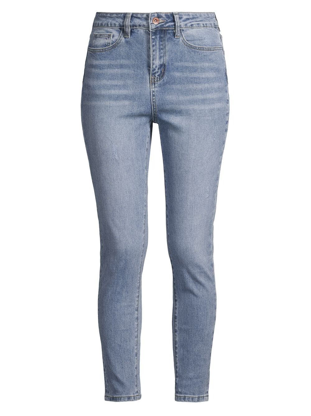 

Эластичные джинсы скинни с высокой посадкой Denim Bay, синий