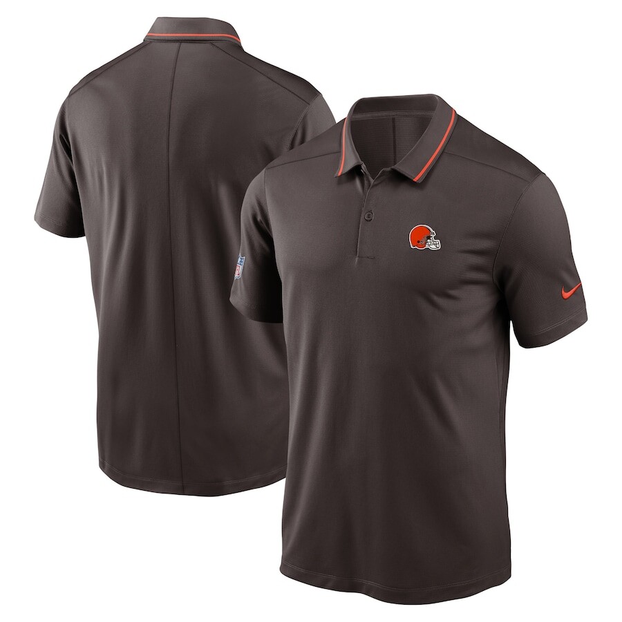 

Поло с коротким рукавом Nike Cleveland Browns, коричневый