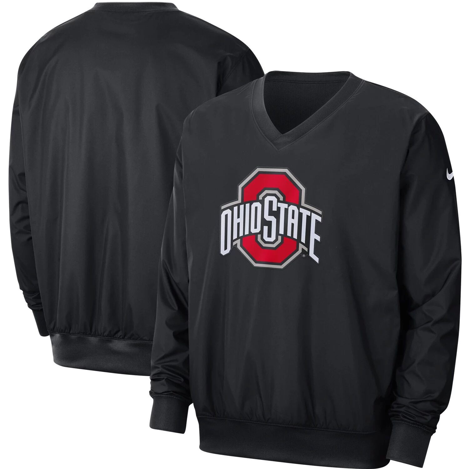 

Мужской черный пуловер-ветровка Ohio State Buckeyes Stadium Nike