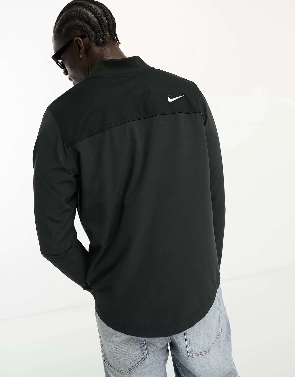 

Черная складная куртка с половиной молнии Nike Repel Tour, Черный