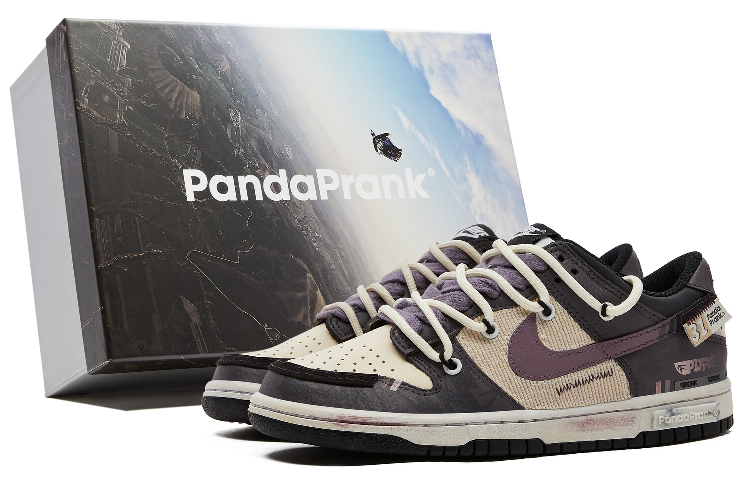 

Кроссовки Nike Dunk Skateboarding Shoes Women's Low-top Purple/meter/black, фиолетовый