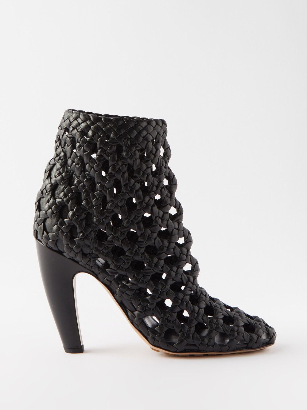 

Ботинки canalazzo 100 из плетеной кожи Bottega Veneta, черный