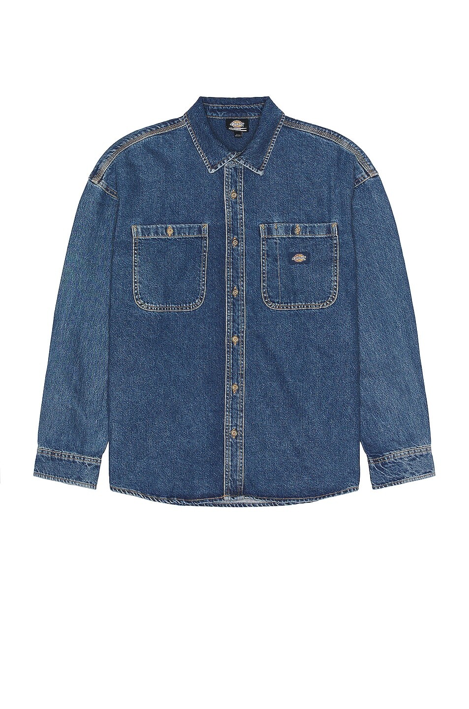 

Рубашка Dickies Houston Denim Long Sleeve Shirt, цвет Classic Blue