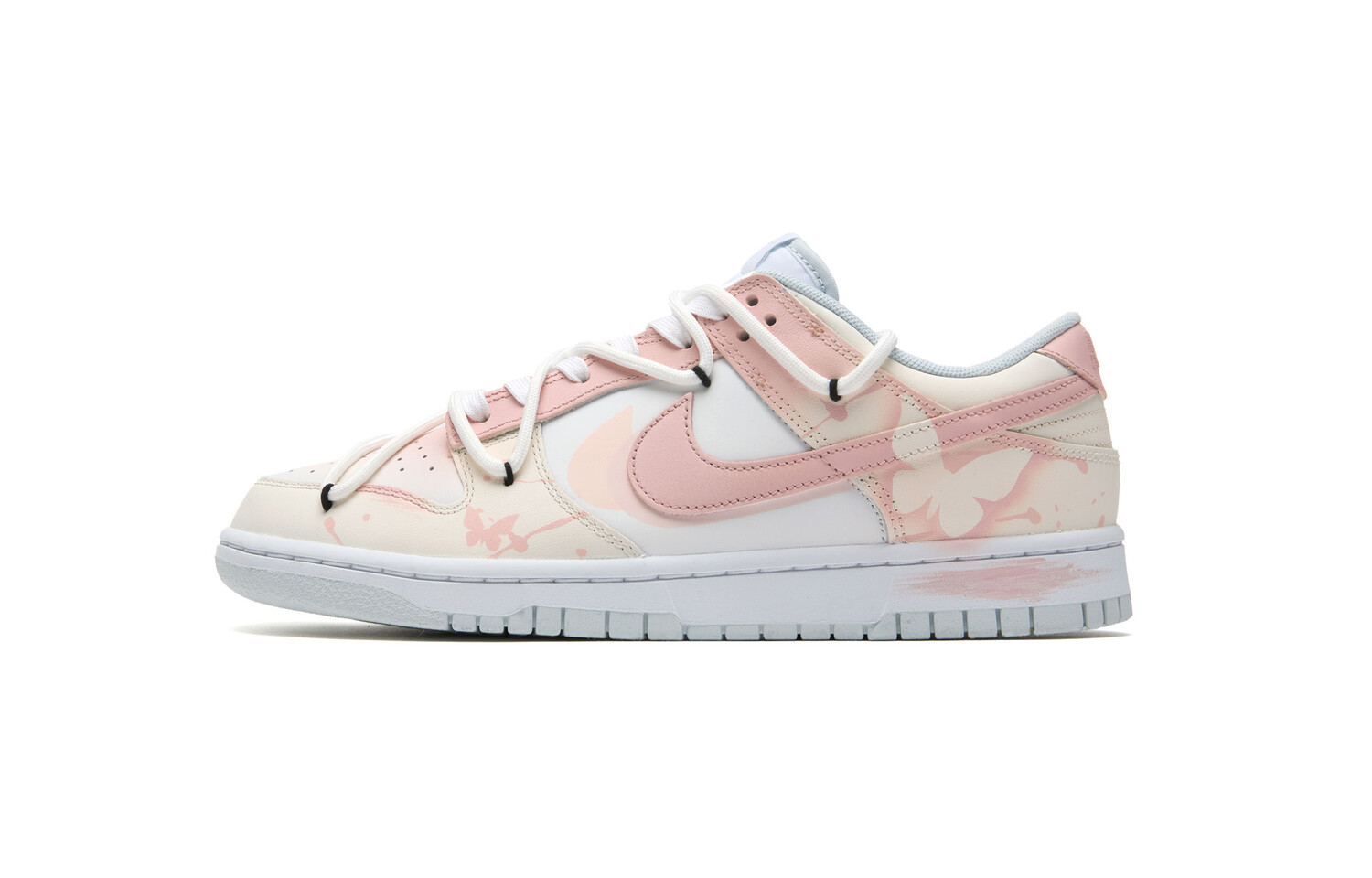 

Кроссовки Nike Dunk Skateboarding Shoes Unisex Low-top Pink/white, белый