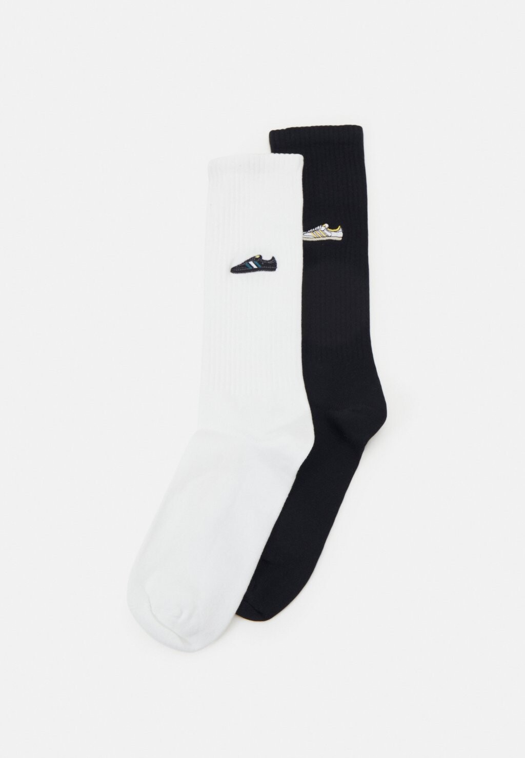 

Носки Samba Crew Unisex 2 Pack adidas Originals, белый/черный