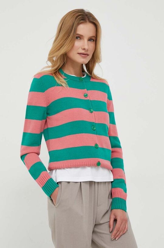 

Шерстяной кардиган United Colors of Benetton, зеленый