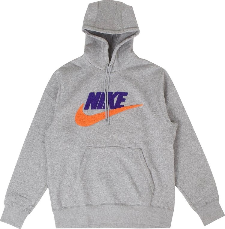 

Худи Nike Club Fleece Pullover 'Dark Grey Heather/Light Smoke Grey', серый