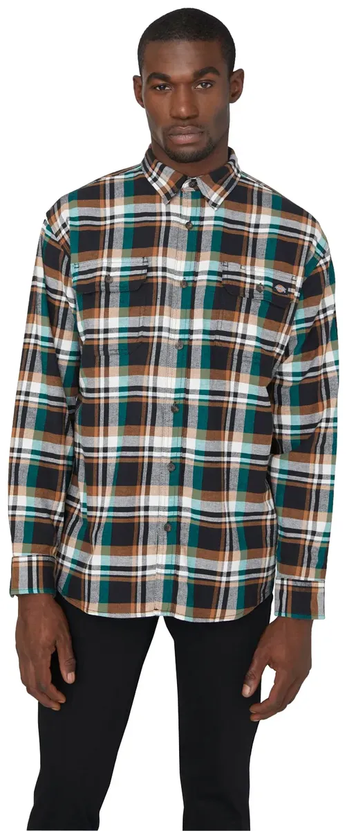 

Рубашка в клетку Dickies, черный