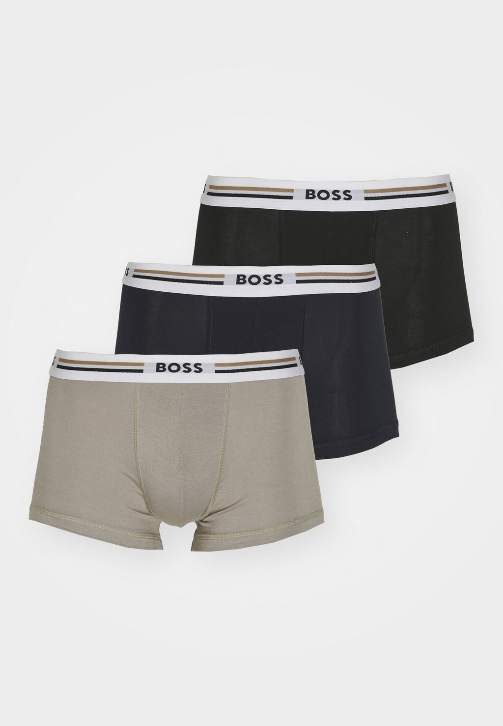 Трусы TRUNK REVIVE 3 PACK BOSS, черный