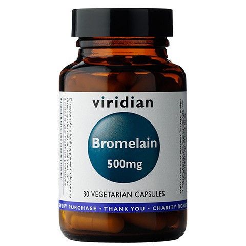 цена Препарат, поддерживающий пищеварение Viridian Bromelain, 30 шт