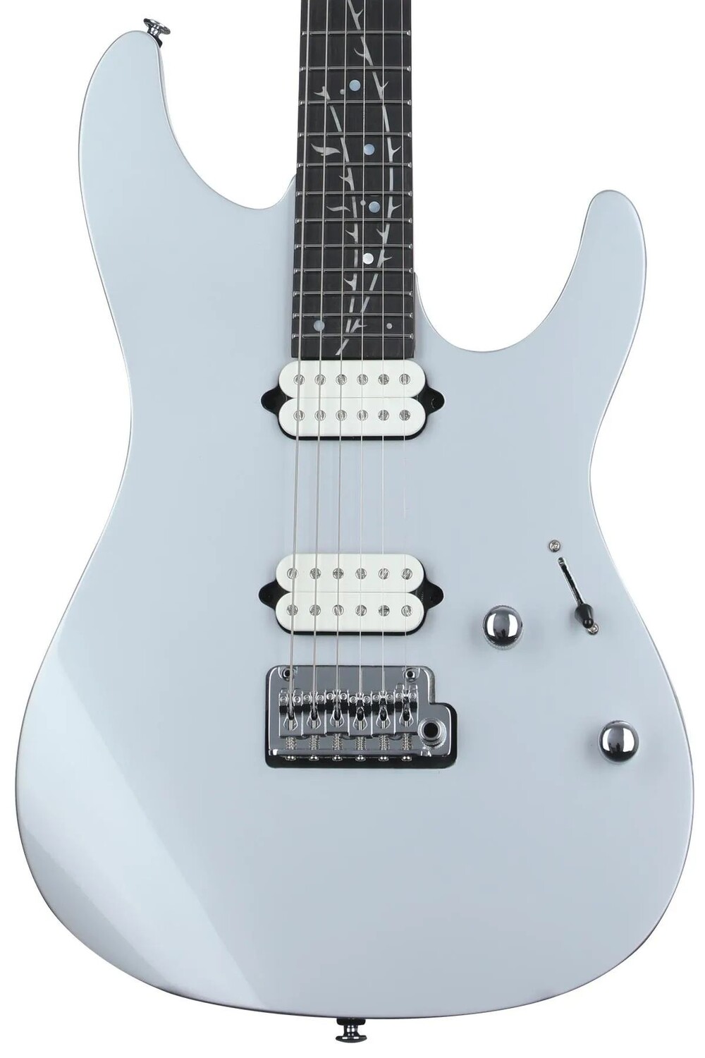 

Фирменная электрогитара Ibanez TOD10 Tim Henson - классическое серебро