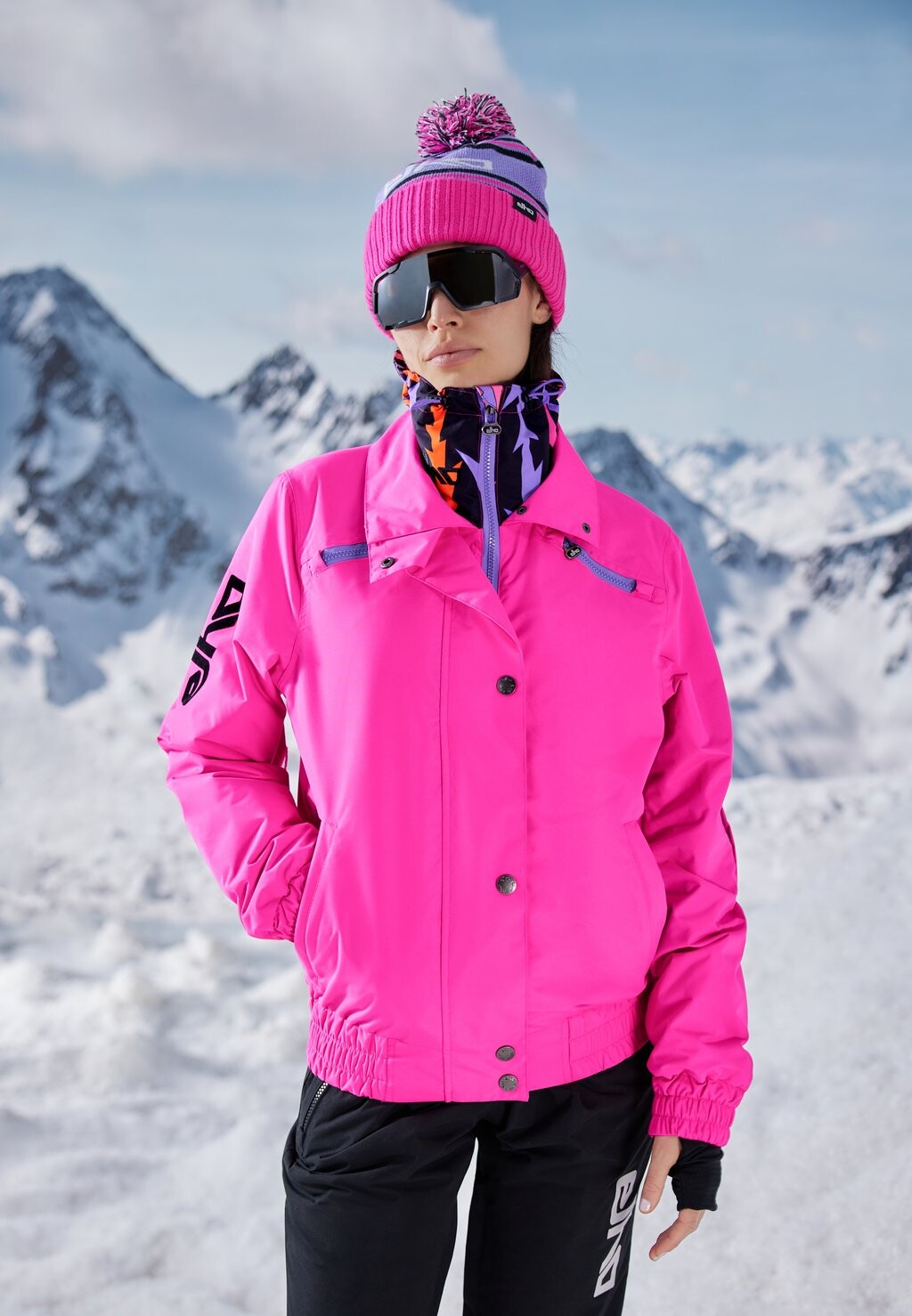 

Сноубордическая куртка ENGELBERG 89 ELHO, цвет neon pink