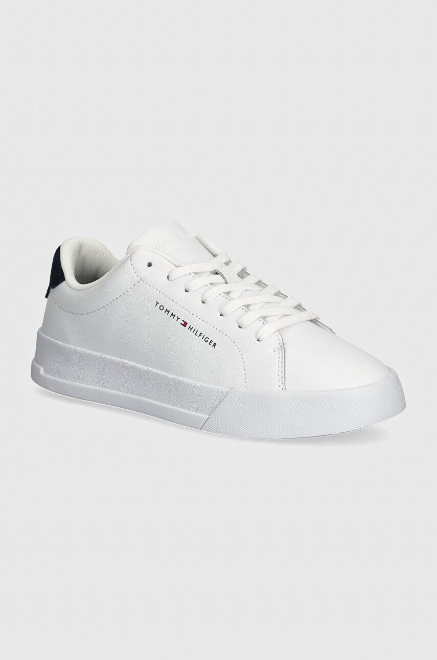 

Tommy Hilfiger TH COURT LEATHER GRAIN ESS кожаные кроссовки, белый