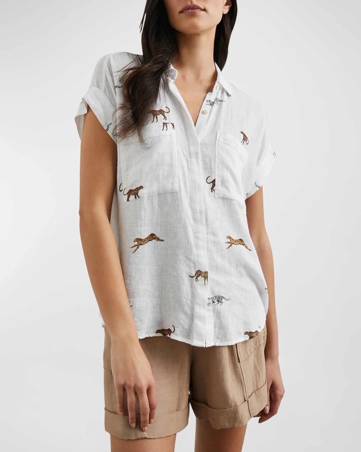 

Рубашка на пуговицах Safari Cheetah Cito Rails, цвет Safari Cheetah