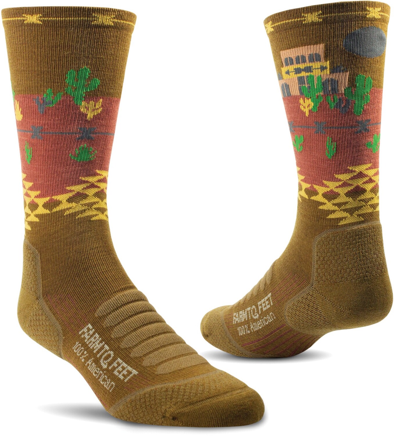 

Серебряные носки для экипажа City Light Targeted Cushion 3/4 Farm to Feet, коричневый