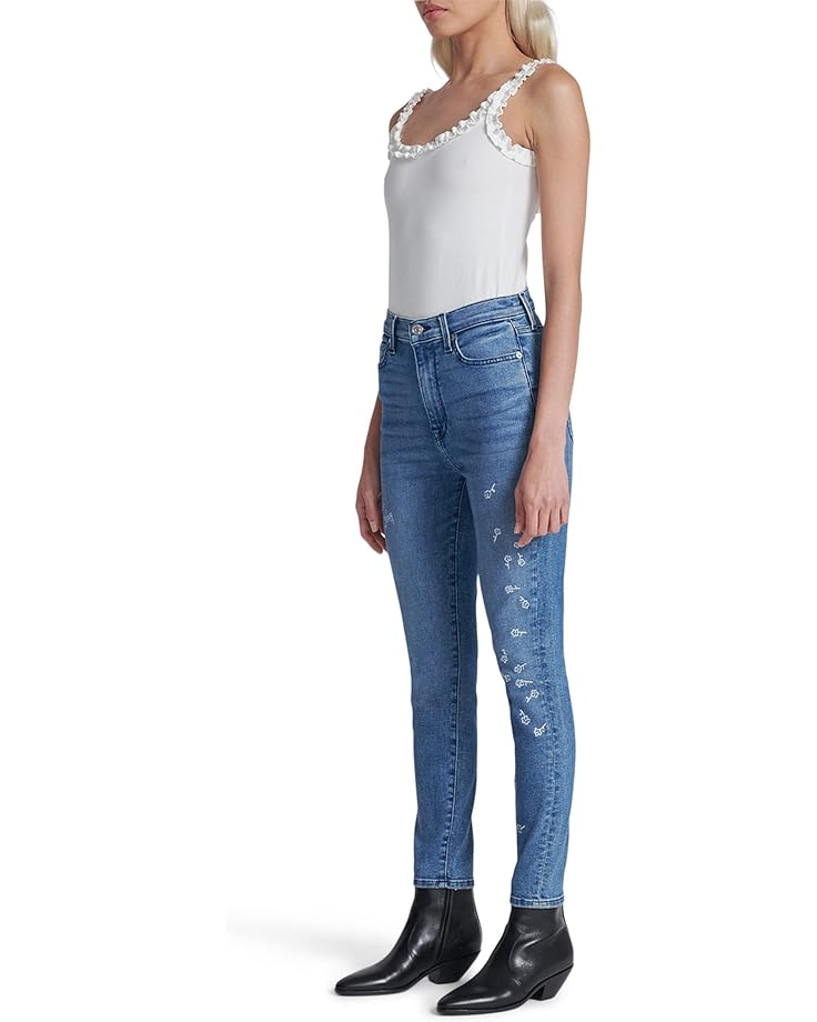 Джинсы 7 For All Mankind High-Waisted Ankle Skinny in Dulce, цвет Dulce