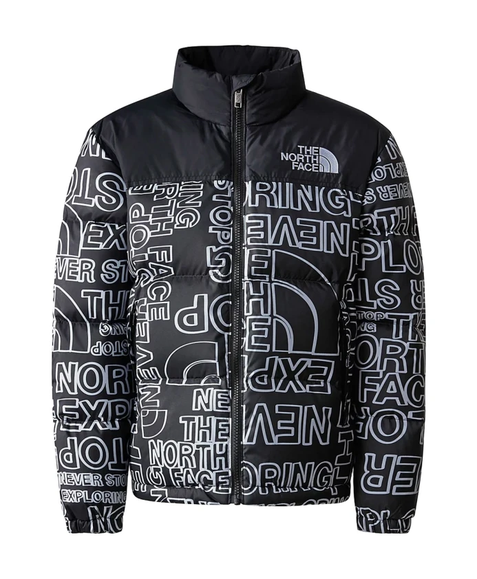 

Пальто nuptse r в стиле ретро The North Face, черный