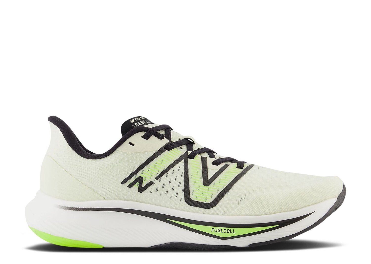 

Кроссовки New Balance Fuelcell Rebel V3 'Pistachio Butter Black', кремовый, Бежевый
