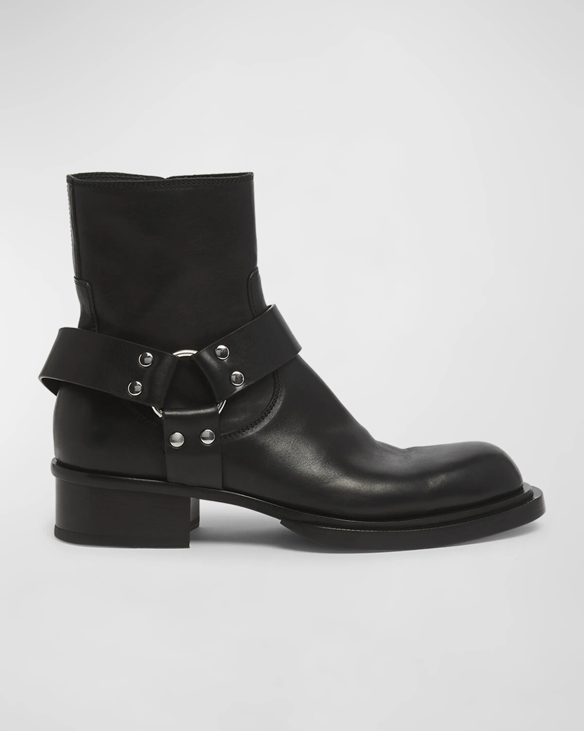 

Мужские кубинские кожаные ботильоны Stack Alexander McQueen, цвет Black
