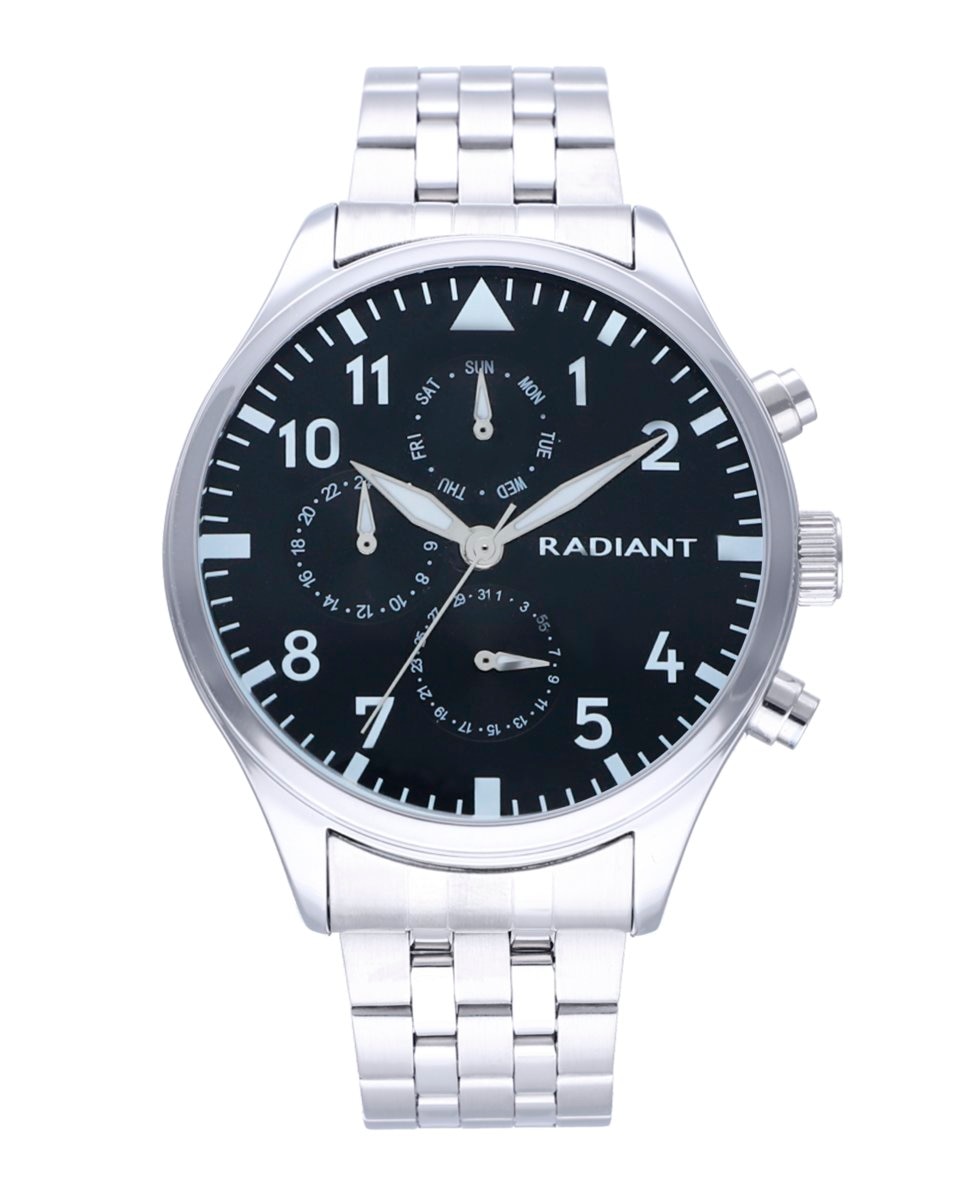 Мужские часы Caiman RA612701 из стали с серебристо-серым ремешком Radiant, серебро
