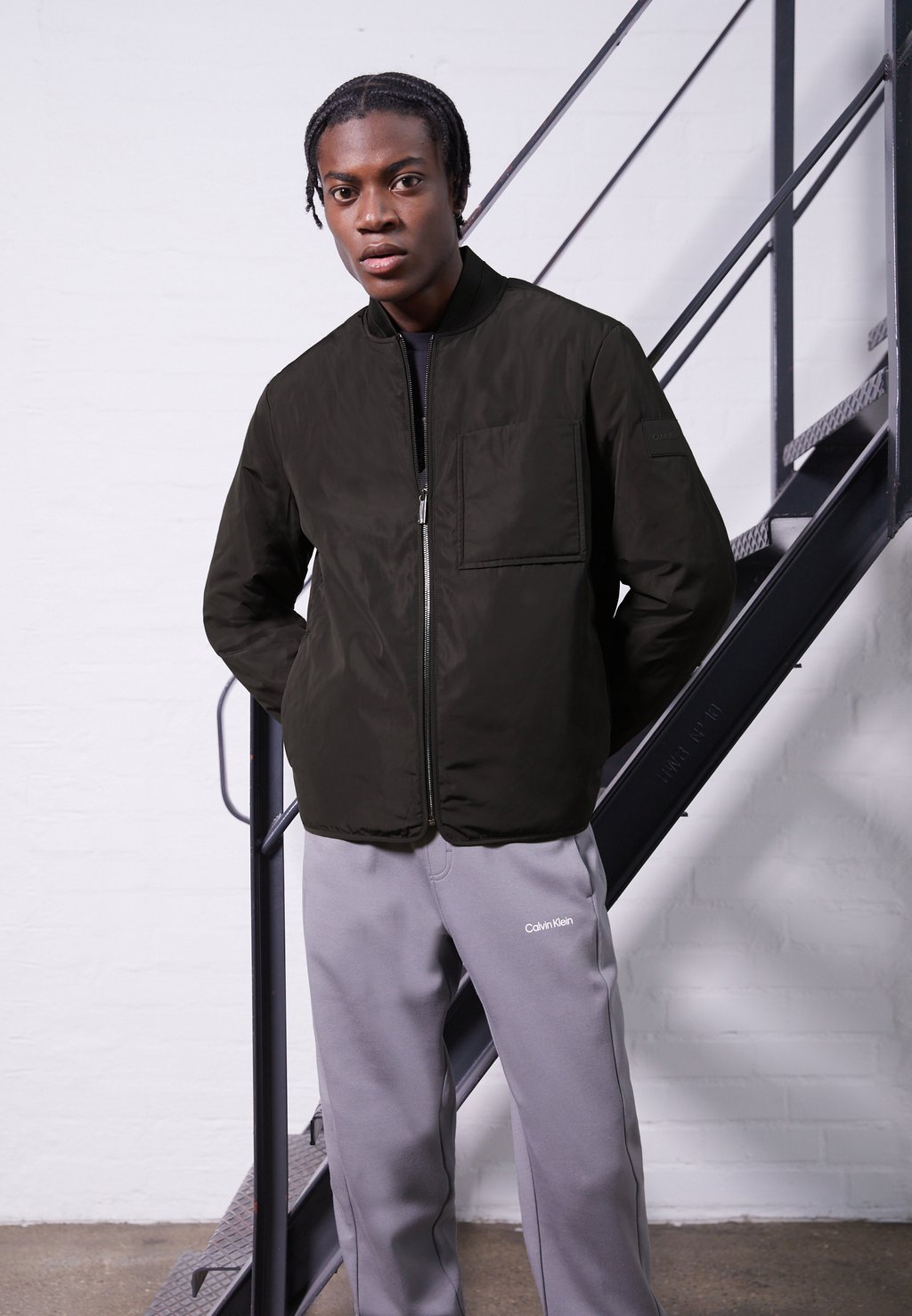 Куртка-бомбер Calvin Klein, черный