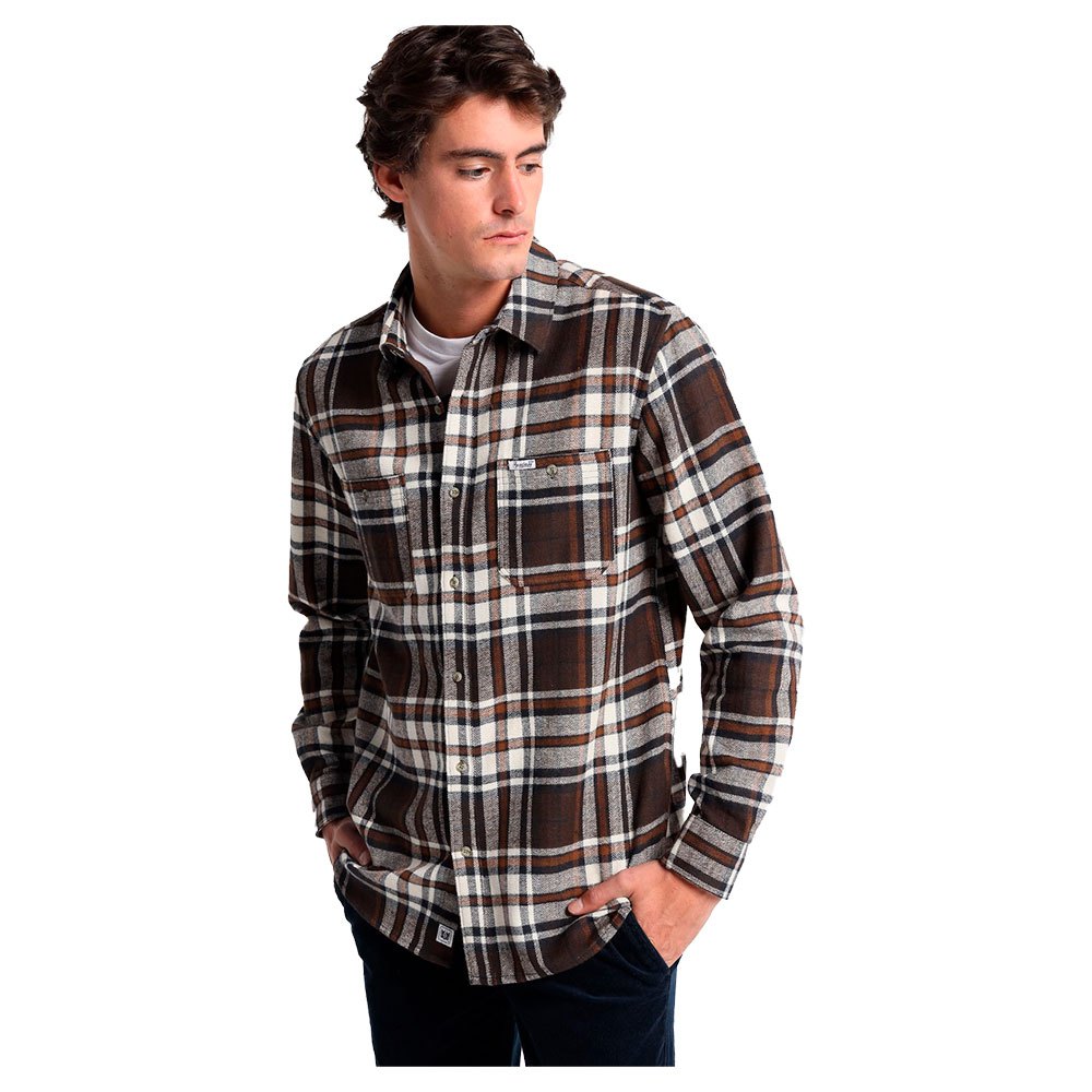 Рубашка Bendorff Pictures Flannel, коричневый рубашка zara oversize flannel коричневый