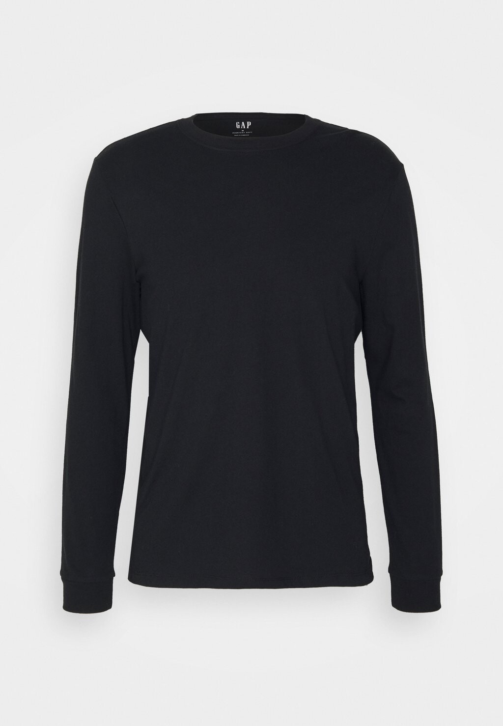 

Футболка с длинным рукавом Everyday Soft Solid GAP, цвет true black