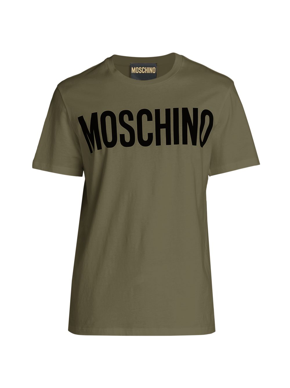 

Хлопковая футболка с логотипом Moschino, зеленый